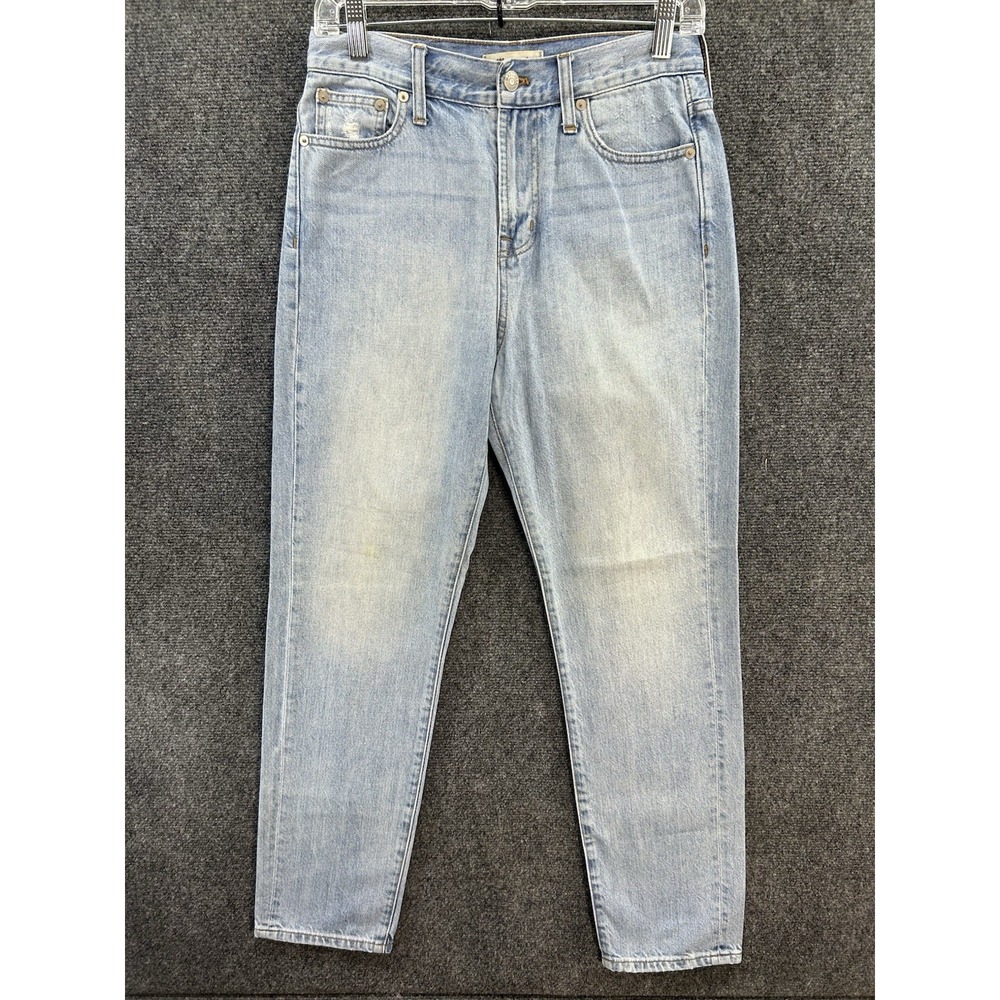 Madewell The Perfect Summer Jean Sz 26 High Rise Straight Leg Blue Light Wash